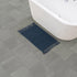 French Connection Nellore Bathroom Rugs, Woven and Beaded, 17" x 28", Navy, Durable Bath Mats
