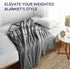 YnM Exclusive Cotton Duvet Cover for Weighted Blankets - Dark Grey, 41"x60"