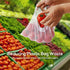 SPLF 12 Pcs Heavy Duty Reusable Mesh Produce Bags, See Through Food Safe Bags with Drawstring