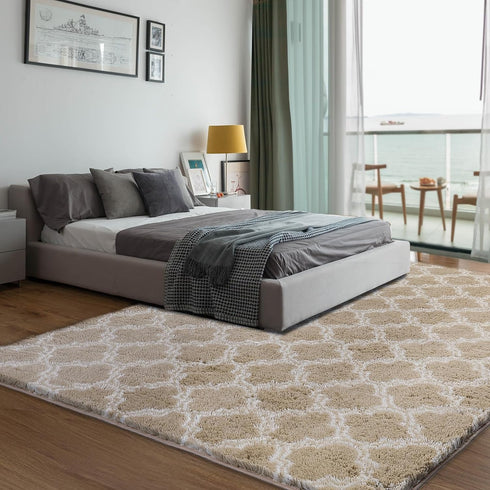 5x7 Puremy Shag Area Rug Feet Extra Soft Rugs for Living Room, High Pile Indoor Carpet for Bedroom, Kids Room, Nursery