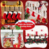 4 Pack Adjustable Christmas Stocking Holders for Mantle | Non-Skid Lightweight Hooks for Fireplace Home Decor