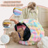 LIFEREVO Fluffy Faux Rabbit Fur Bean Bag Cover (No Filler), Soft Luxury Fuzzy Stuffed Animal Storage Bubble Large Bean