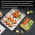 Nonstick Roasting Pan, Small Roasting Pan with Flat Rack, Professional Roast Pan Set
