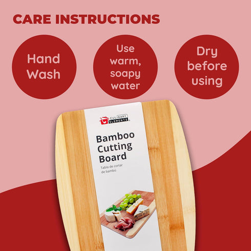 Bamboo Cutting Board Set, Eco-Friendly Wood Chopping Boards for Meal Prep and Serving