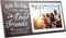 Jetec Wooden Friends Picture Frame 12 x 5.5 Inch Graduation Day Gifts for Long Distance Friendship Photo (Brown)