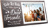 Jetec Wooden Friends Picture Frame 12 x 5.5 Inch Graduation Day Gifts for Long Distance Friendship Photo (Brown)