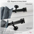 Ceiling Curtain Rod Brackets, 2 pcs Heavy Duty Holders for Up to 1 Inch Rods, Ceiling Mount and Wall Installation