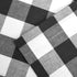 3 Pc Classic Cotton Kitchen Window Curtain Set - Black & White Buffalo Check Tier & Valance, 54" x 18" / 27" x 36"