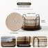 Set 8 4 Inch Lazebox Coasters of for Drinks, Large Coasters for Coffee Table, Tabletop Protection for Hot & Cold
