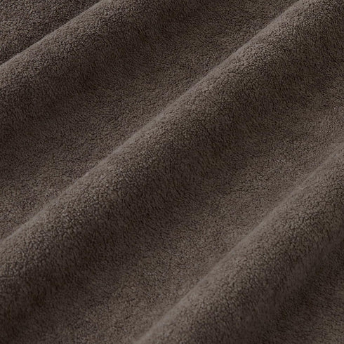 26x26 Inch Pack 2 Kevin Textile Waterproof Decorative Pillow Covers Coco Brown of Soft Boucle Textured Euro Pillowcases