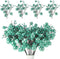 Geosar 24 Pieces Christmas Glitter Berries Stems 10 Inch Christmas Berry Picks