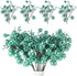 Geosar 24 Pieces Christmas Glitter Berries Stems 10 Inch Christmas Berry Picks