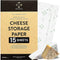Formaticum 15-Pack Zero Cheese Storage Paper, Compostable, Biodegradable, and Plastic-Free Paper to