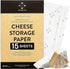 Formaticum 15-Pack Zero Cheese Storage Paper, Compostable, Biodegradable, and Plastic-Free Paper to
