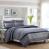 Nautica Sham, Cotton Quilted Bedding Set with Envelope Closure, Pre-Washed Softness (Adelson Blue, 20" x 26")