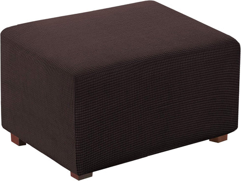 Flamingo P High Elasticity Furniture Protector Stretch Jacquard Universal Ottoman Cover, Easy