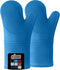 Gorilla Grip Heat and Slip Resistant Silicone Oven Mitts Set, 14.5 in, Extra Long Thick Gloves