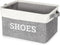 Lukeline Fabric Shoe Basket for Entryway, Hallway or Mudroom - Flodable Space-Saving
