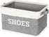 Lukeline Fabric Shoe Basket for Entryway, Hallway or Mudroom - Flodable Space-Saving