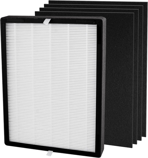 True HEPA Replacement Filter for Hunter HP700 Series Air Purifier, includes 1 H13 HEPA Filter and 4 Pre-Filters