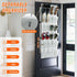 24 (56" 22.5") GOMAJI Over the Door Pocket Hanging Shoe Organizer, Space Saving Hanging Storage Holder, Gray, X