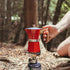 GROSCHE Milano Stovetop Espresso Maker Moka Pot, 3 Espresso Cup - 5oz, Red, Cuban Coffee Maker, Italian Espresso Brewer