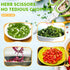 Herb Scissors Set - Updated 2025 Kitchen Gadgets for Cutting Fresh Herbs, 5 Blades, Sharp Stainless Steel