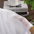 White Short Sheer Curtains, 36 Inch Length for Kitchen Door, 2 Panel Set for Small Window Decor