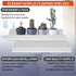 2-Pack 15-Inch 5 mm Clear Acrylic Floating Wall Shelves, Wall Bookshelf for Kids, Acrylic Rack for Kitchen, Shower