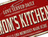 Rustic Kitchen Wall Decor - Old Country Aluminum Metal Sign, 12 x 8 Inches Home Dining Room Decor (Mom's Kitchen)