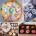 Actvty 3 Pieces Round Chocolate Cookie Molds, 12-Cavity Cylinder Silicone Molds for Oreo, Cookies, Jelly, Cakes (Pink)