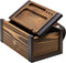 Large Wooden Box with Decorative Wood Tray - Handcrafted Storage Organizer for Accessories and Essentials