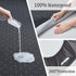 BEDLORE Queen Mattress Protector, Waterproof Noiseless Cover with Deep Pocket for 6-18 Inch Mattress, Dark Gray