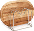 Stainless Steel Wire Cutting Board Holder, Kitchen Organizer with 2 Sections