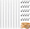 Bread Bow Knife Blades, Stainless Steel Replacement Blades for Homemade Bread Cutting, 10.8 Inches (8 Pcs)