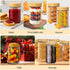4 Pack 24oz TBWIND Glass Jars with Bamboo Lids, Spoons, Airtight Overnight Oats Containers, Wide Mouth Mason Jars, Food