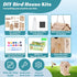 Rioychan 8.5in) Wooden Birdhouse Kit for Adults to Build, DIY Bird House Craft Kits to Paint, Adult Woodworking