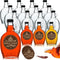 FoldTier 12 Pcs 12 oz Glass Maple Syrup Bottles Clear Reusable Glass