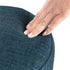 Joveco Small Foot Rest Stool Ottoman, Line Round Short Low Foostool for Chair, Under Office Desk, Living Room, Navy