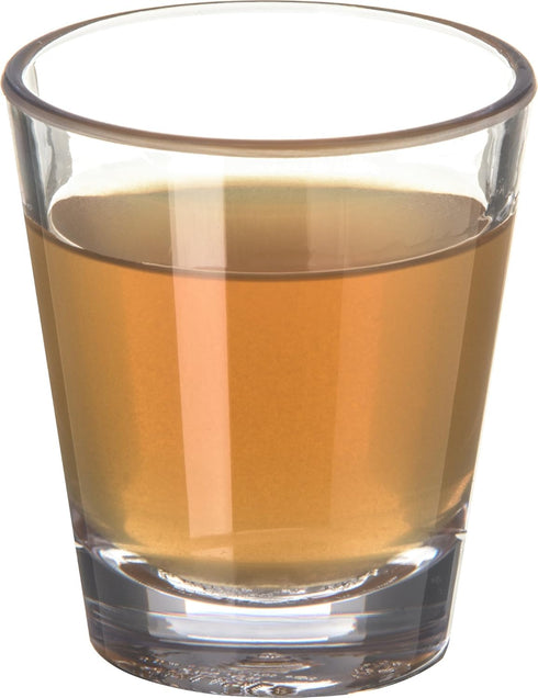 Carlisle FoodService Products Alibi Round Clear Glass, 1.8 Ounces, (Pack of 24) for Restaurants, Catering
