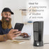 Lasko Oscillating Platinum Desktop Wind Tower Fan | 3-Speeds, Compact, Portable with Handle | 14", Black, Model 4916