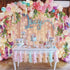 DearHouse 4Pcs Artificial Wisteria Garland, 6.6Ft/Piece Silk Hanging Flower Vine for Home Garden Outdoor Wedding Decor