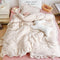 BuLuTu Muslin Cotton Kids Toddler Duvet Cover for Girls Boys Baby Crib