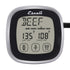 Escali Touch Screen LCD Display Digital Timer, Oven Safe Stainless Steel Probe, Black