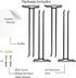 Wallniture Chiraz Wine Glass Rack - Wall Mountable Wrought Iron Black Set of 4