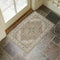 Collive Washable Indoor Doormat - Non-Slip Retro Floor Mat 20" x 32" Quick Absorbent Entrance Rug in Distressed Taupe