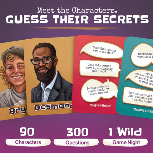 18+, 2 20 Superficial Adult Party Card Game - The Skin-Deep Game for Shallow People - Hilarious Party Games