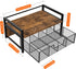 Countertop Homode Tea Bag Organizer, Wood Tea Organizers and Storage Chest, Teabag Holder with Storage Drawer,Tea