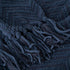 BATTILO HOME Navy Blue Throw Blanket - Knitted 50'' x 60'' Super Soft Warm Navy Throws for Couch