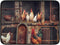 Dish Drying Mat for Kitchen Counter, 24 x 18 In Absorbent Microfiber Roosters Hens Chickens Farm Dish Drainer Mats